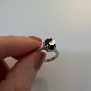Kendra Scott Black Stone Silver Ring